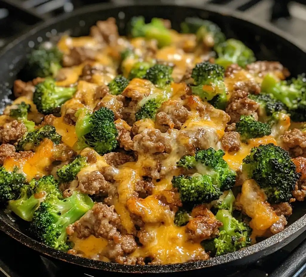 Hamburger Broccoli Skillet