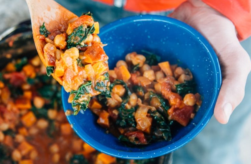 Campfire Sweet Potato and Peanut Stew