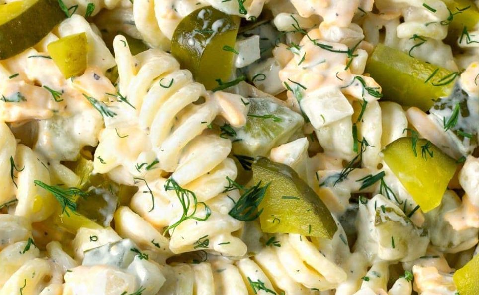 Dill Pickle Pasta Salad