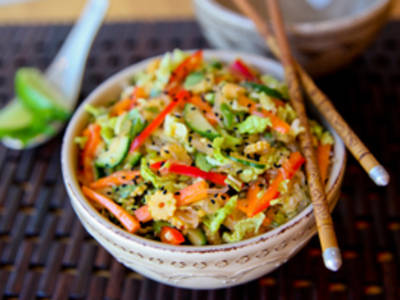 Inside Out Chinese Spring Roll Salad