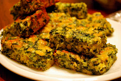 Spinach Cheese Bars