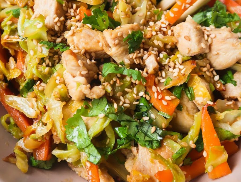 Egg Roll in a Bowl with Chicken